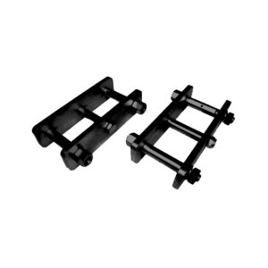 Extended Rear Leaf Spring Shackles - Toyota Hilux Solid Axle (Straight end plates)