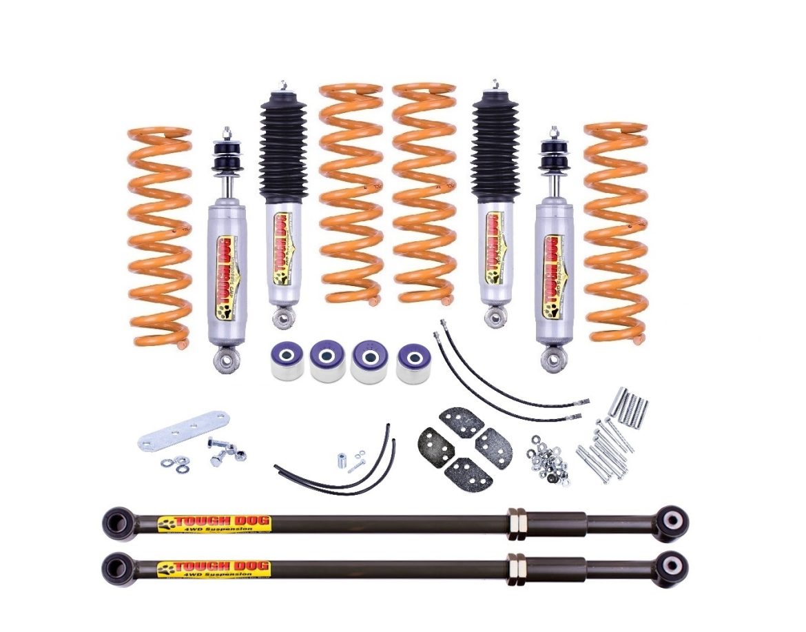 60mm Lift Kit with Tough Dog Foam Cell Shocks Wilkinson Suspension