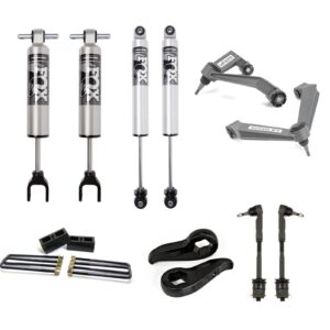 Lift Kit with FOX 2.5 Performance Shocks and ReadyLift Components- FR 1.5-3" Lift RR 2" Lift - Chev Silverado and GMC Sierra 2500HD