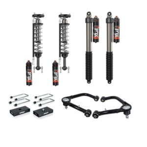 Leveling Kit with FOX 2.5 Performance Elite Remote Res Shocks - FR 1.5-3" Lift RR 1" Lift - Ford F150 2021-On